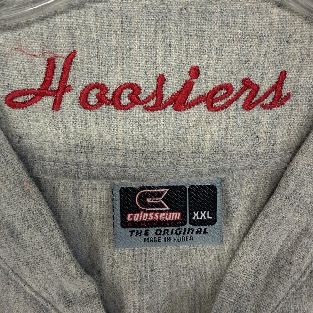 Colosseum Indiana Hoosiers 32 Jersey Mens XXL Gray Wool Blend Basketball - Picture 3 of 10